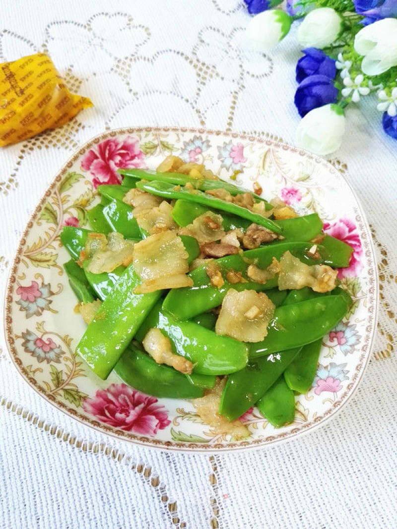 #trust之美# Fried Pork Belly with Snow Peas