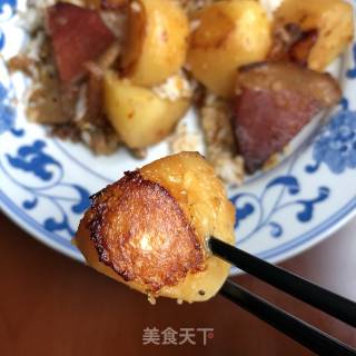 Bacon Pork Intestine Hole Potato recipe