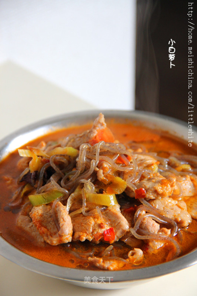 Poached Konjac Shredded Pork Slices recipe