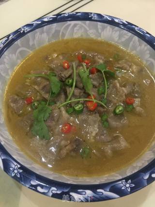 Sour Soup with Beef recipe