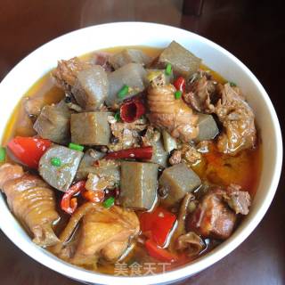 Beer Konjac Tofu Stewed Chicken recipe