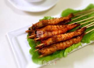 #aca烤明星大赛# Grilled Whole Shrimp recipe