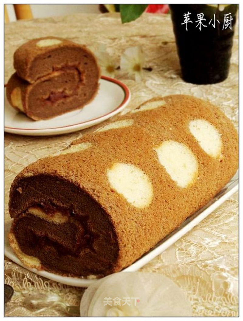 Polka Dot Cocoa Cake Roll
