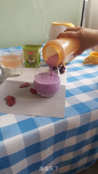 Purple Sweet Potato Coconut Milk Sago recipe