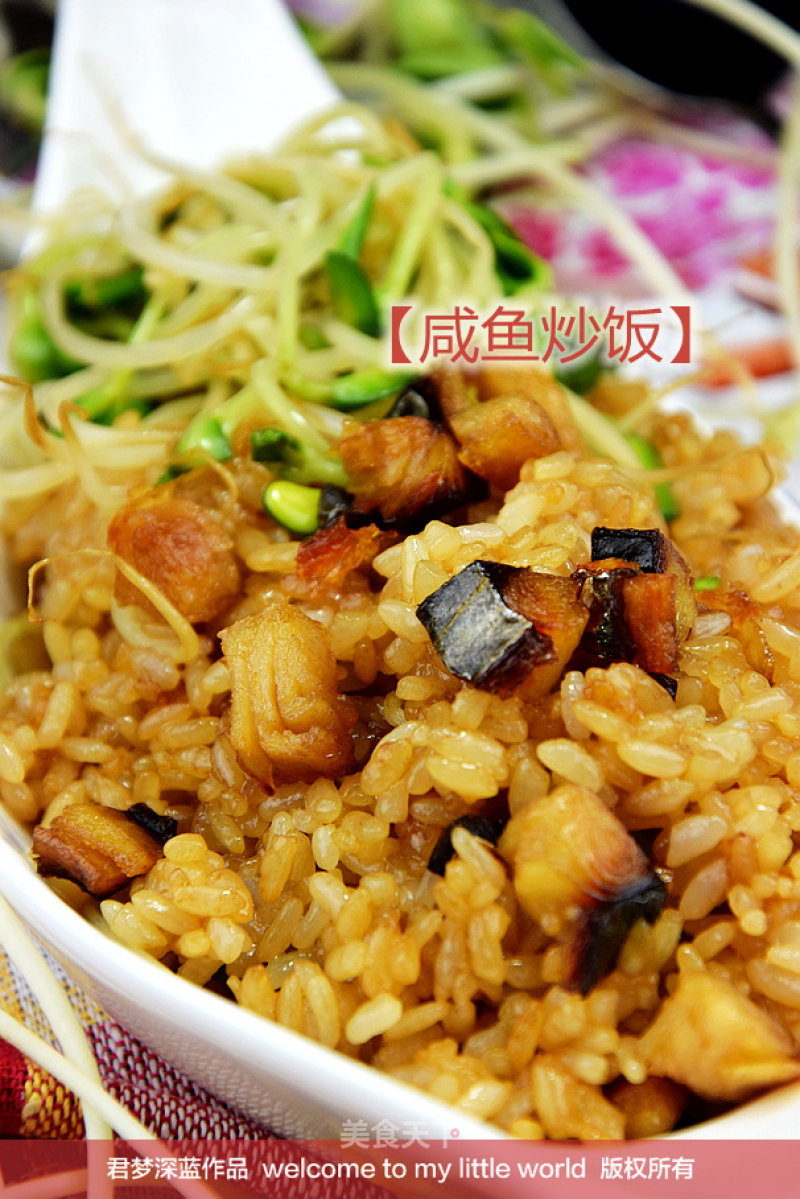 [salted Fish Fried Rice]-delicious Fried Rice with Salted Fish Turned Over