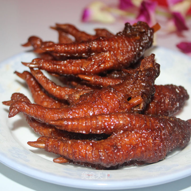 Chicken Feet with Pepper and Tiger Skin recipe