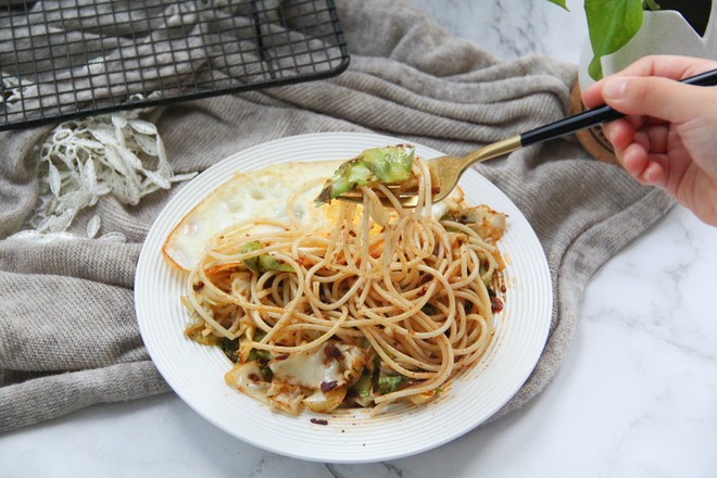 Pasta with Vegetable Shrimp Sauce recipe