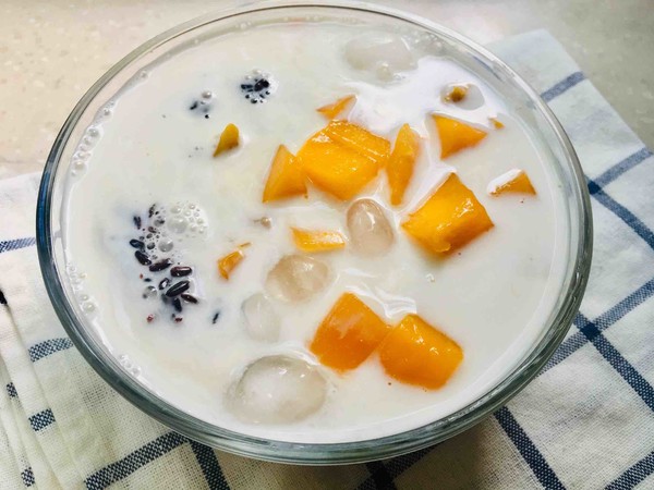 Mango Black Rice Coconut Milk Sago recipe