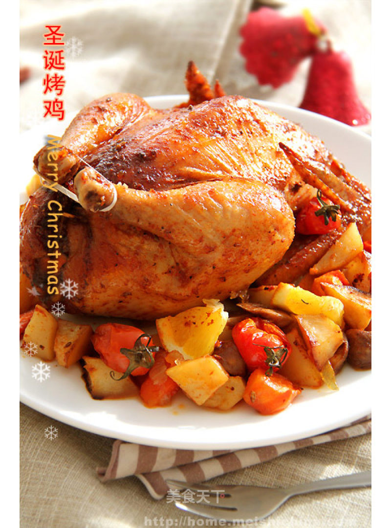 Fun Christmas Roast Chicken