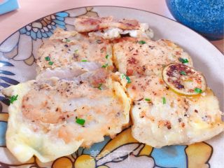 Fried Fish Steak with Black Pepper recipe