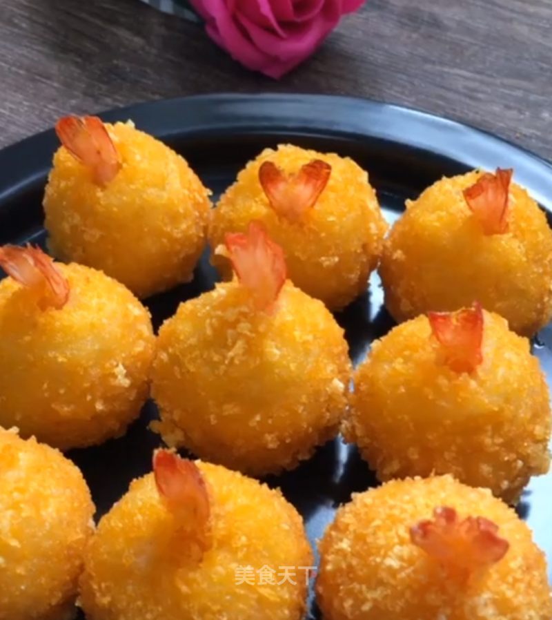 Golden Cheese Prawn Balls recipe
