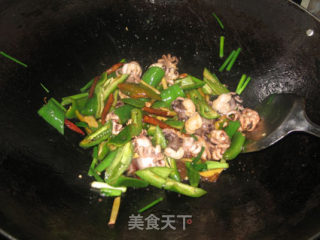 Fried Octopus with Oyster Sauce and Chili recipe