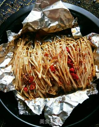 Tin Foil Enoki Mushroom recipe