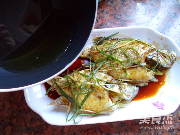 Microwave Version Steamed Sunfish recipe