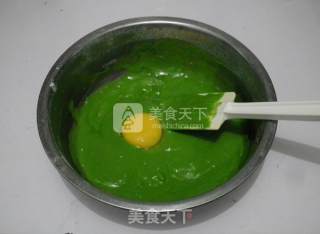 #aca烤明星大赛#spinach Cake Roll recipe