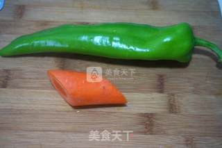 Stir-fried Pork Liver with Peppers and Carrots recipe