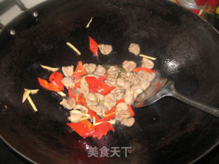 Fried Chicken Hearts with Snow Peas recipe