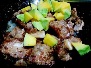 Mango Pan-fried Crispy Steak recipe