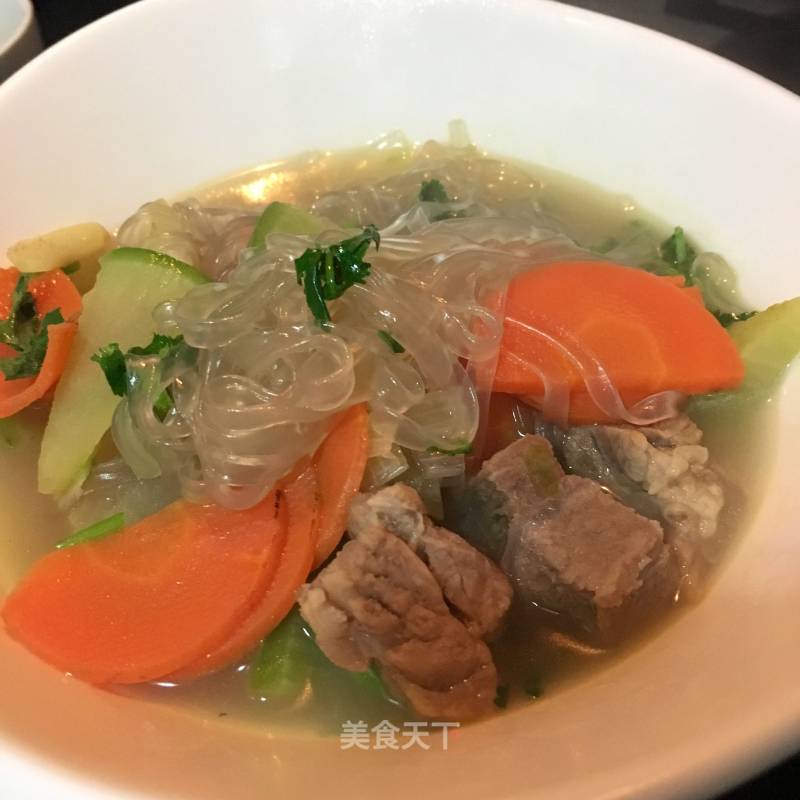 Beef Stew with Carrot Vermicelli recipe