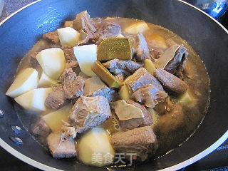 Curry Beef Brisket Stewed Potatoes recipe
