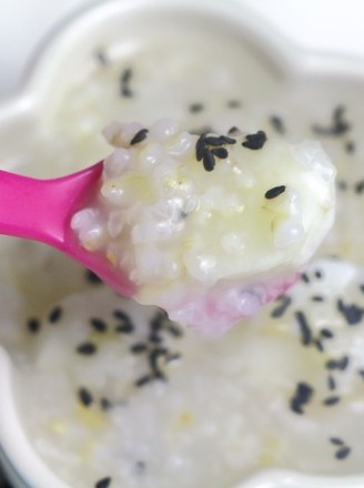 Yam, Glutinous Rice, Brown Rice, Sesame Congee recipe