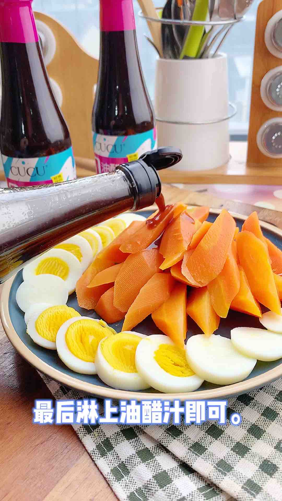 Eggs and Carrots in Oil and Vinegar recipe