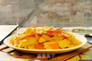 Stir-fried Yam with Pineapple recipe