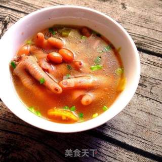Peanut Chicken Feet Soup recipe