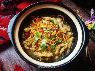 Stewed Pork with Cordyceps Flower and Pleurotus Ostreatus recipe