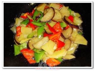 Vegetarian Sauteed Three Vegetables recipe