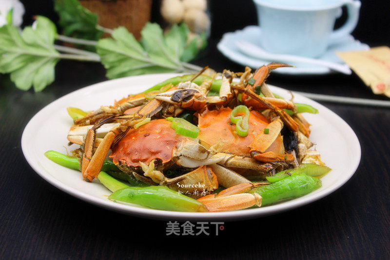 #trust之美# Fried Crab with Hot Pepper recipe