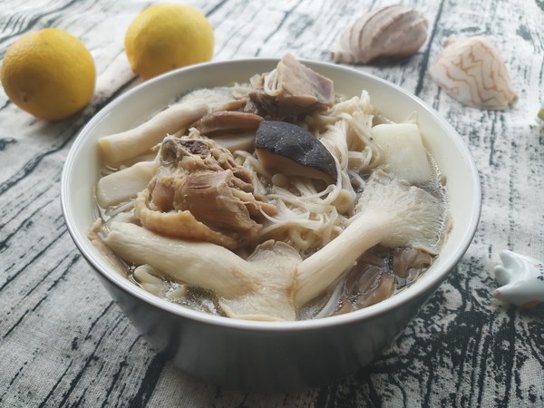 Mushroom Chicken Soup Soba recipe