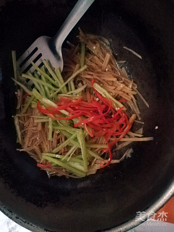 Vegetarian Stir-fried Three Silk recipe