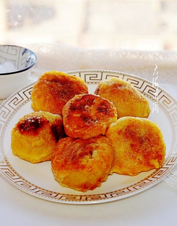 Pan Fried Sticky Bean Buns recipe