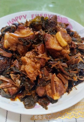 Ribs Braised Dried Vegetables recipe