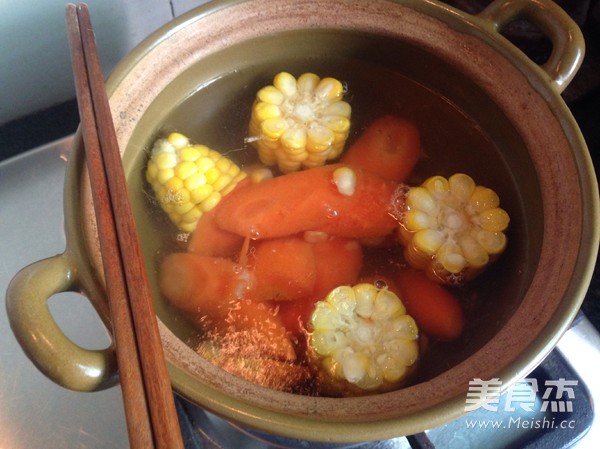 Carrot Corn Pork Bone Soup recipe