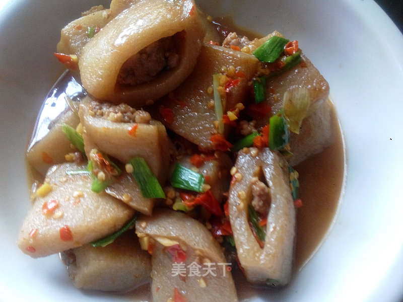 Konjac Tofu Stuffed Pork (dish) recipe