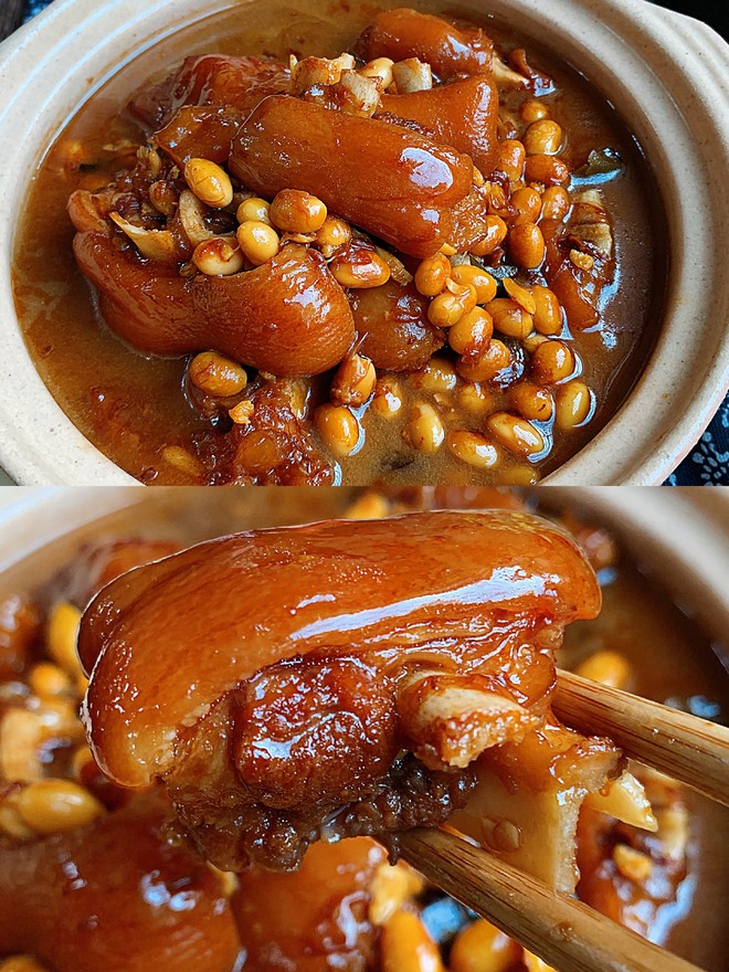 Braised Pork Knuckles with Soy Sauce recipe