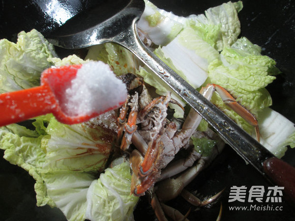 Braised Chinese Cabbage with Hairy Crabs recipe