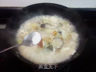 #trust之美#crab Tofu with Shimeji Mushroom Soup recipe