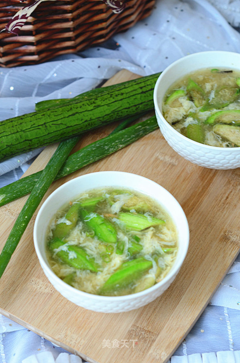 Loofah and Egg Soup recipe