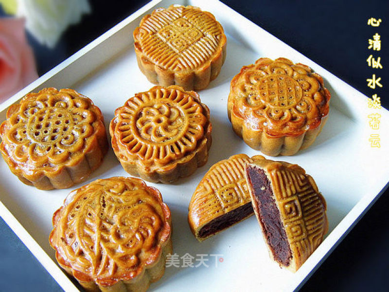 Preheat in Advance for Mid-autumn Festival———————【traditional Bean Paste Mooncakes】 recipe