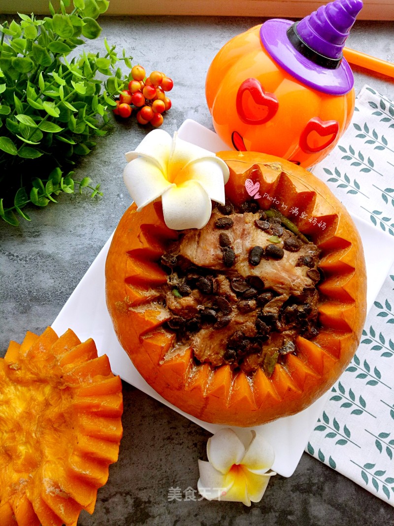 Steamed Spare Ribs with Pumpkin Soy Sauce recipe