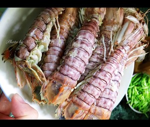 Non-fried Version of Salt and Pepper Skin Shrimp and Cleverly Plucked Shrimp Shell recipe