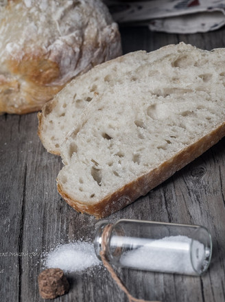 Sea Salt Garlic Polish Country Bread-no Bread Machine recipe