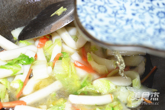 Stir-fried Rice Cake with Shacha Sauce recipe