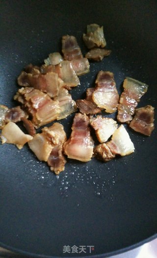 Stir-fried Bacon with Dried Bamboo Shoots recipe