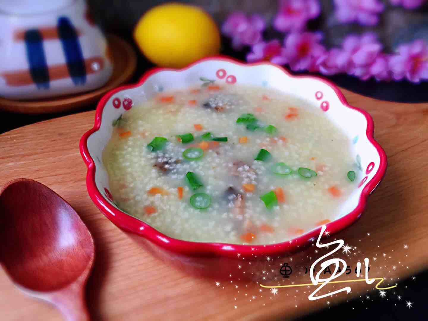 Nutritious and Delicious Sea Cucumber Millet Porridge, A Warm Bowl for Breakfast recipe