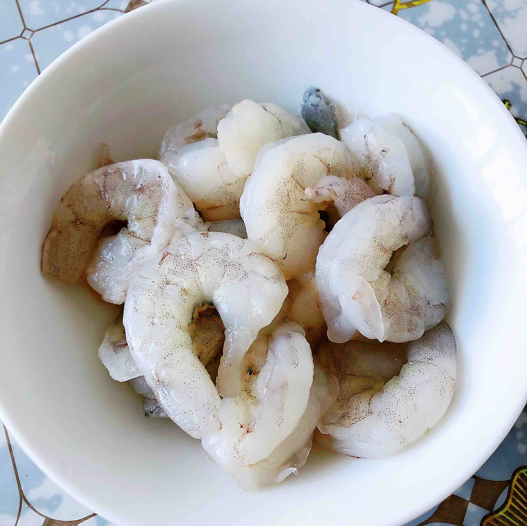 Fried Shrimp with Snow Pea recipe