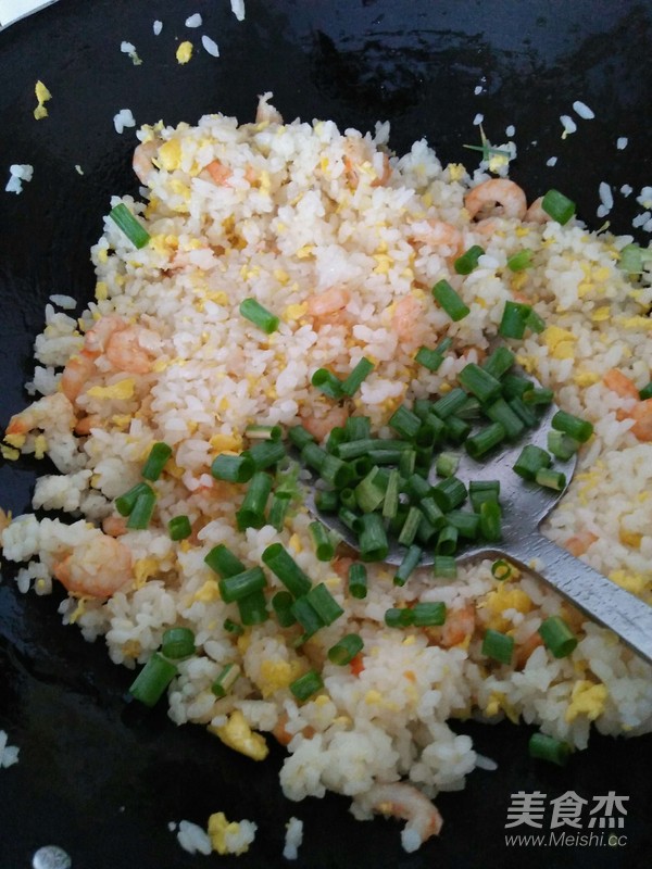 Fried Rice with Shrimp and Egg recipe